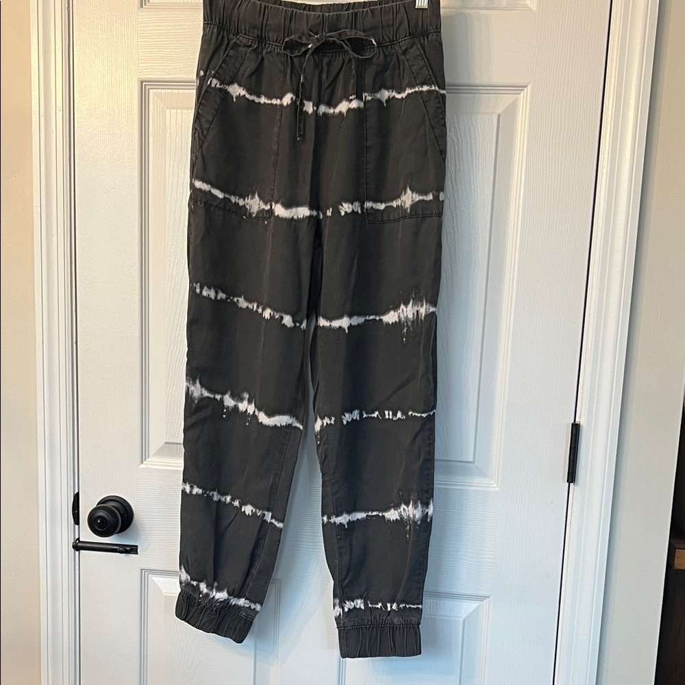 Japna Charcoal Black Tie Dye Pants